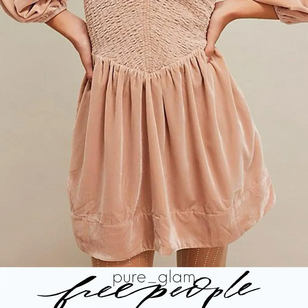 Free People velvet mini dress